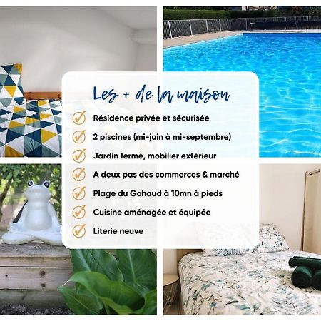 Charmante Maison De Vacances, 4P, Piscines, Proche Gohaud Saint-Michel-Chef-Chef Ngoại thất bức ảnh